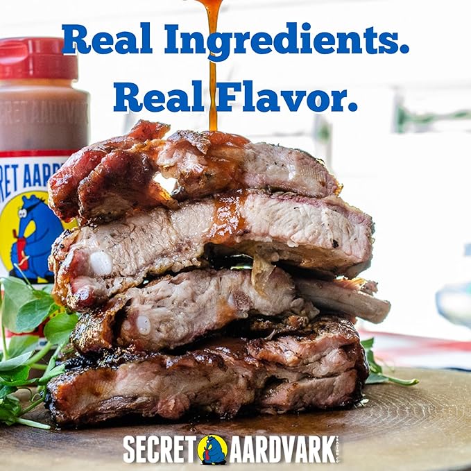 Secret Aardvark Habanero Hot Sauce - Habanero Peppers & Roasted Tomatoes, Medium Spiced Hot Sauce, BBQ Sauce, Non-GMO, Low Sugar, Low Carb, Hot Sauce & Marinade - 8 fl oz 1 Pack