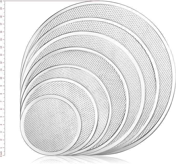 New Star Foodservice 50974 Restaurant-Grade Aluminum Pizza Baking Screen, Seamless, 16-Inch, Pack of 6 – Festa Pizza Co.