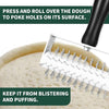 Pizza Dough Docker, Premium Dough Roller with Stainless Steel Spikes, Sturdy Pizza Docking Tool that Prevents Dough from Blistering, Time-Saver for Making Pizza Cookie Pie Pastry – Festa Pizza Co.