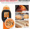 ThermoPro TP30 Infrared Thermometer Gun, Laser Thermometer for Cooking, Pizza Oven, Griddle, Engine, HVAC, Laser Temperature Gun with Adjustable Emissivity & Max Measure -58°F ~1022°F (Not for Human)