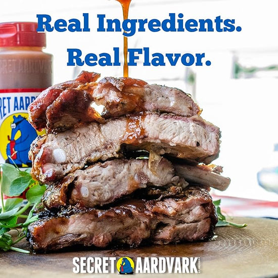 Secret Aardvark Habanero Hot Sauce - Habanero Peppers & Roasted Tomatoes, Medium Spiced Hot Sauce, BBQ Sauce, Non-GMO, Low Sugar, Low Carb, Hot Sauce & Marinade - 8 fl oz 1 Pack