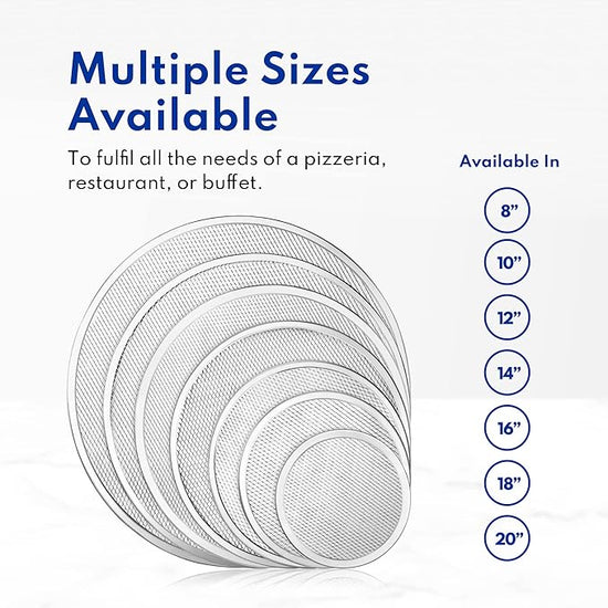 New Star Foodservice 50974 Restaurant-Grade Aluminum Pizza Baking Screen, Seamless, 16-Inch, Pack of 6 – Festa Pizza Co.