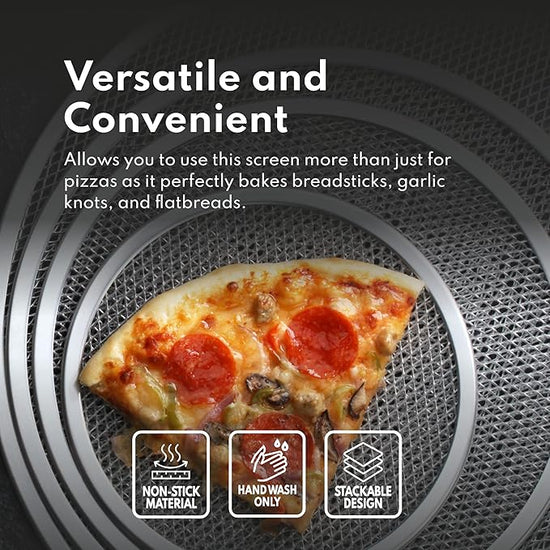 New Star Foodservice 50974 Restaurant-Grade Aluminum Pizza Baking Screen, Seamless, 16-Inch, Pack of 6 – Festa Pizza Co.