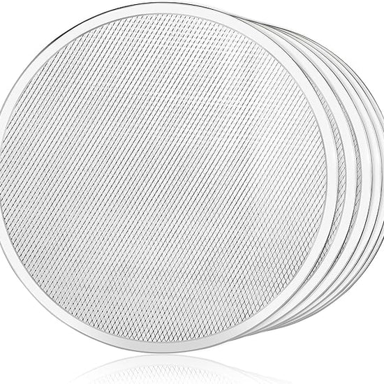 New Star Foodservice 50974 Restaurant-Grade Aluminum Pizza Baking Screen, Seamless, 16-Inch, Pack of 6 – Festa Pizza Co.